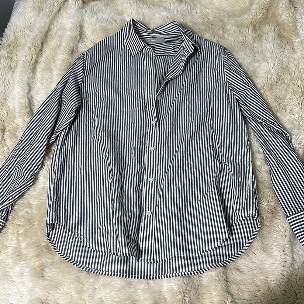 Everlane striped button up